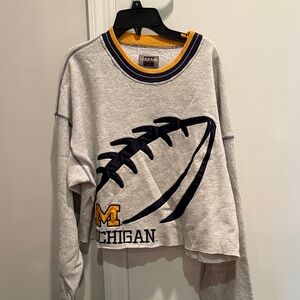 Gray Michigan Sweatshirt size large. Never worn
